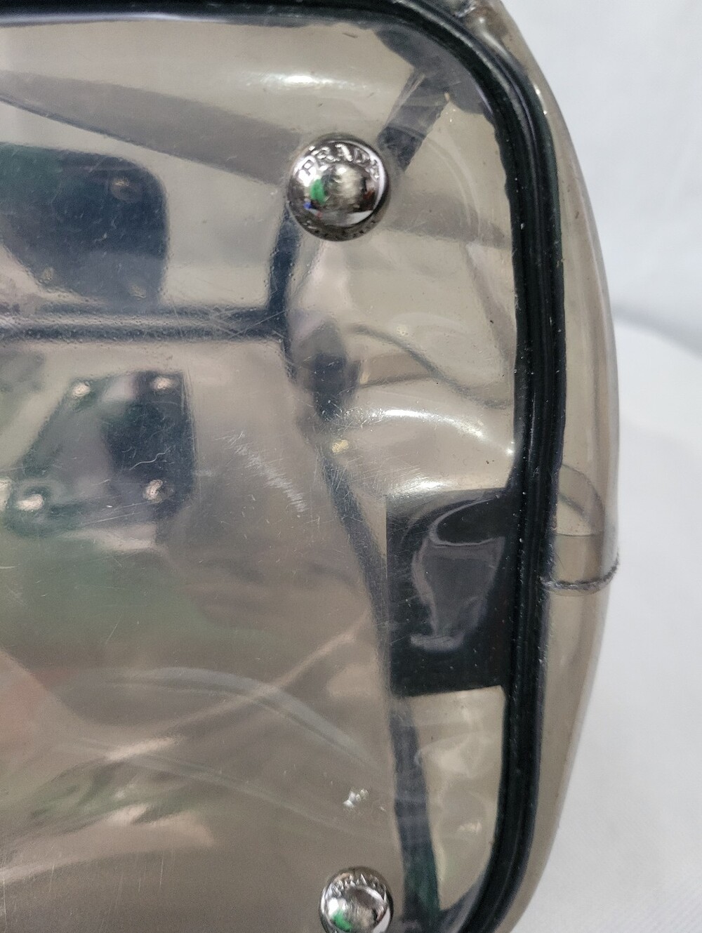 PRADA CLEAR Kisslock Runway Bag - Picture 10 of 10